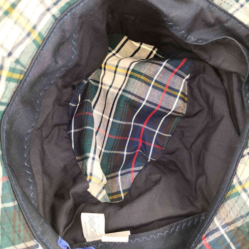 ジュンヤワタナベコムデギャルソンマン JUNYA WATANABE COMME des GARCONS MAN 綿チェックオイルパラフィンハット メンズ