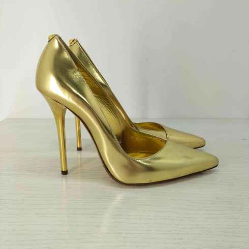 ヴェルサスヴェルサーチ VERSUS VERSACE ゴールドメタリックヒールパンプス レディース 39