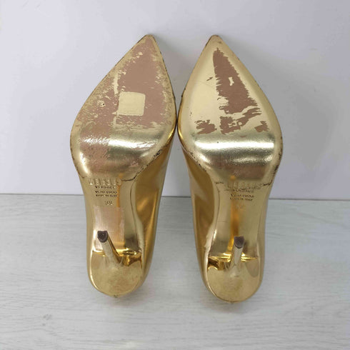 ヴェルサスヴェルサーチ VERSUS VERSACE ゴールドメタリックヒールパンプス レディース 39