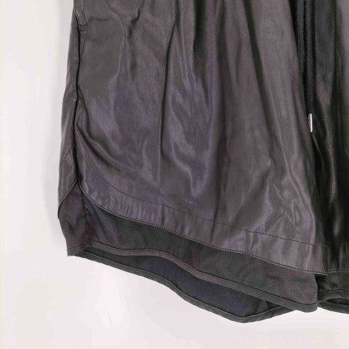 ミーンズワイル meanswhile シンセティックレザー バスケショーツ メンズ 1