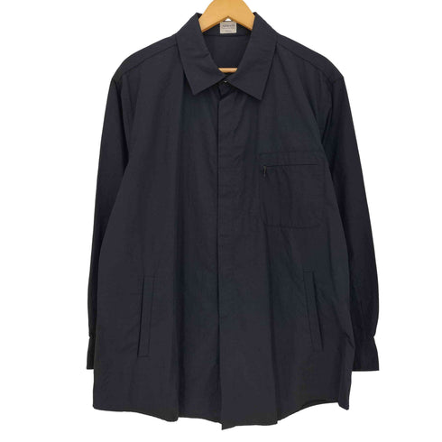 アルマーニコレツィオーニ ARMANI COLLEZIONI 比翼 スナップボタン ナイロン シャツジャケット メンズ