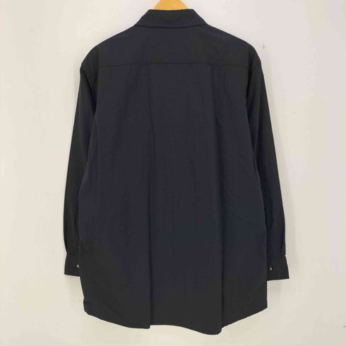 アルマーニコレツィオーニ ARMANI COLLEZIONI 比翼 スナップボタン ナイロン シャツジャケット メンズ
