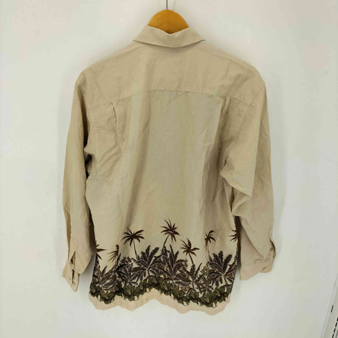オープンカラー L/S アロハシャツ メンズ