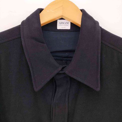 アルマーニコレツィオーニ ARMANI COLLEZIONI 比翼シャツ スナップボタン メンズ