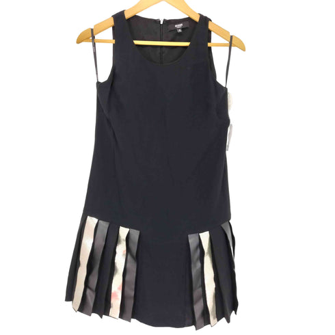 ヴェルサスヴェルサーチ VERSUS VERSACE メタルプリーツ切替ノースリーブワンピース レディース 40