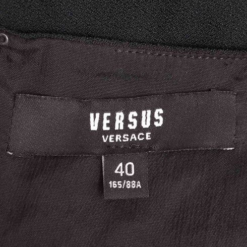 ヴェルサスヴェルサーチ VERSUS VERSACE メタルプリーツ切替ノースリーブワンピース レディース 40