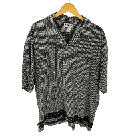 VISITOR 90S シルクオープンカラーチェックシャツ メンズ JPN:XL