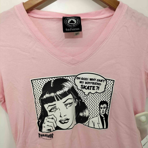 スラッシャー THRASHER Boyfriend S/S Tシャツ レディース S