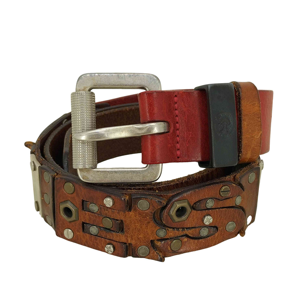超美品 DIESEL スタッズベルト 85 DIESEL - スタッズベルトの通販 by xoxo's shop｜ディーゼルなら