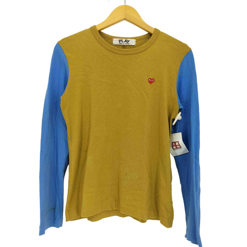 プレイコムデギャルソン PLAY COMME des GARCONS Bi-Colour T-Shirt バイカラーロングスリーブカットソー レディース JPN:L