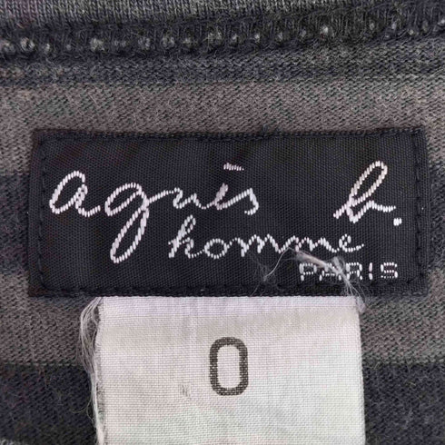 アニエスベーオム Agnes b.homme ボーダー 長袖 Tシャツ メンズ JPN:0