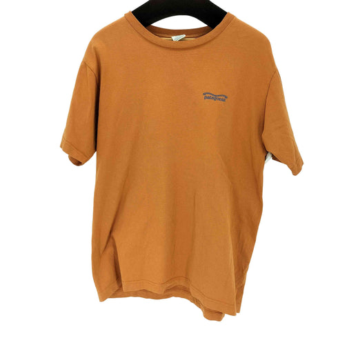 パタゴニア patagonia 90s USA製 BENEFICIAL ベネフィシャル プリントクルーネックTシャツ メンズ JPN:M