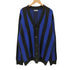 ザラ ZARA バイカラー ストライプ アクリルカーディガン メンズ import:XL