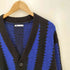 ザラ ZARA バイカラー ストライプ アクリルカーディガン メンズ import:XL