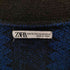 ザラ ZARA バイカラー ストライプ アクリルカーディガン メンズ import:XL