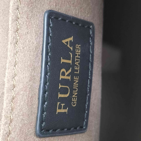 フルラ FURLA シボ革 レザー 2WAY 巾着ショルダーバッグ レディース