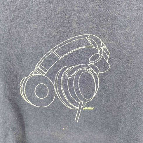 ステューシー Stussy 00S 両面プリント クルーネック Tシャツ シングルステッチ メンズ