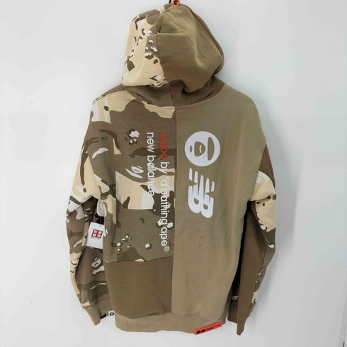 エーエイプバイアベイシングエイプ AAPE BY A BATHING APE カモ柄 ロゴ刺繍 プルオーバーパーカー メンズ JPN:M
