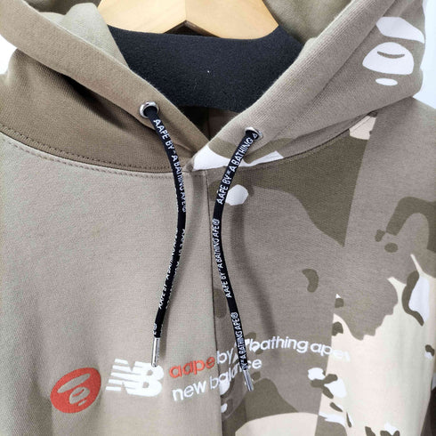 エーエイプバイアベイシングエイプ AAPE BY A BATHING APE カモ柄 ロゴ刺繍 プルオーバーパーカー メンズ JPN:M