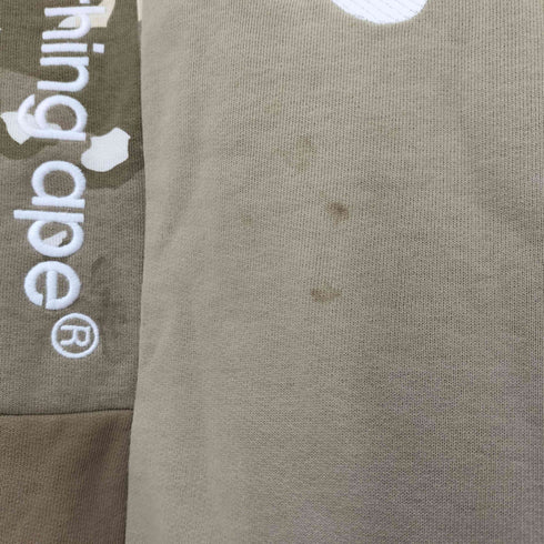 エーエイプバイアベイシングエイプ AAPE BY A BATHING APE カモ柄 ロゴ刺繍 プルオーバーパーカー メンズ JPN:M