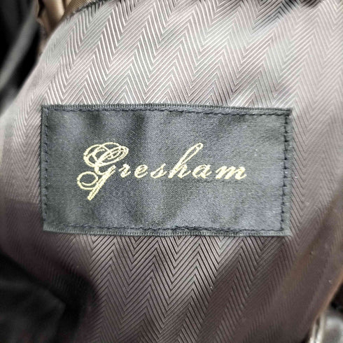 GRESHAM ラムレザー3Bテーラードジャケット メンズ ⅬⅬ