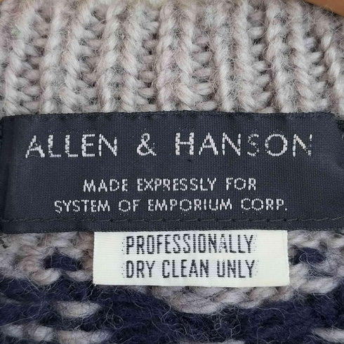 ALLEN&HANSON フェアアイル ウール ニット メンズ