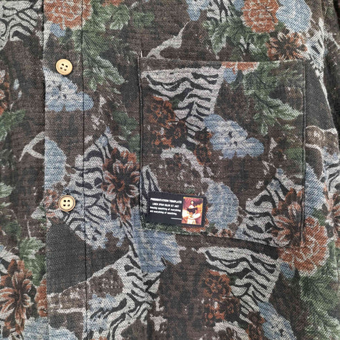 π 総柄 L/S シャツ メンズ JPN:L