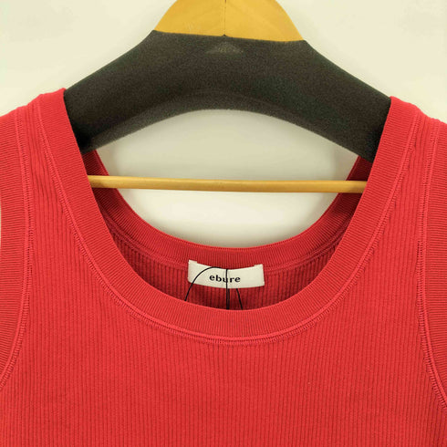 エブール ebure クリアRIB ニット レディース