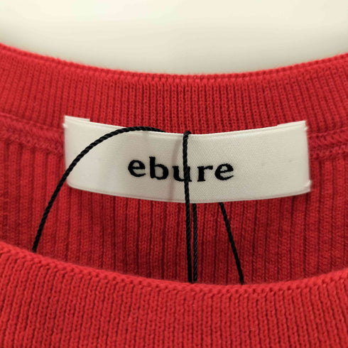 エブール ebure クリアRIB ニット レディース