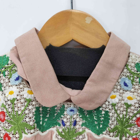 ヴィヴェッタ VIVETTA MADE IN ITALY フラワー刺繍ワンピース レディース EUR:38