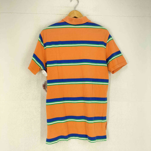 ポロバイラルフローレン Polo by RALPH LAUREN 鹿の子 ポニー刺繍 ボーダーS/S ポロシャツ メンズ JPN:M