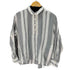 エディーバウアー Eddie Bauer L/S リネン混 ハーフボタンストライプシャツ レディース JPN:L