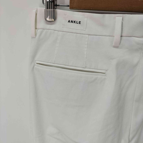 ビューティーアンドユースユナイテッドアローズ BEAUTY & YOUTH UNITED ARROWS ホワイト オックス ノープリーツ アンクルパンツ メンズ JPN:L