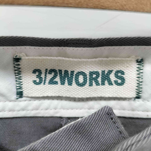 3/2WORKS ストレッチテーパードワークパンツ メンズ XL