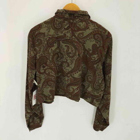 タルボット TALBOTS Stretch クロップド ペイズリー L/S シャツ レディース import:XL