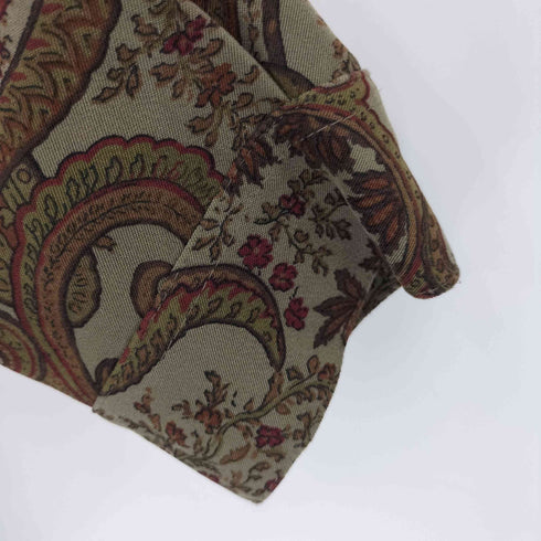 タルボット TALBOTS Stretch クロップド ペイズリー L/S シャツ レディース import:XL