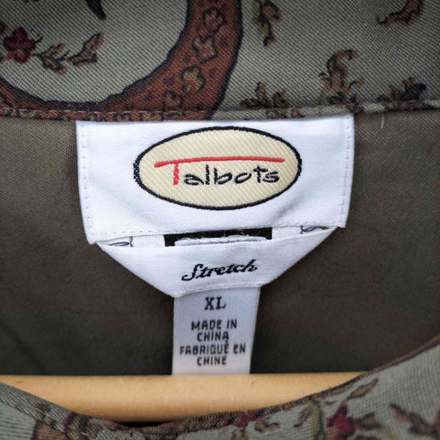 タルボット TALBOTS Stretch クロップド ペイズリー L/S シャツ レディース import:XL