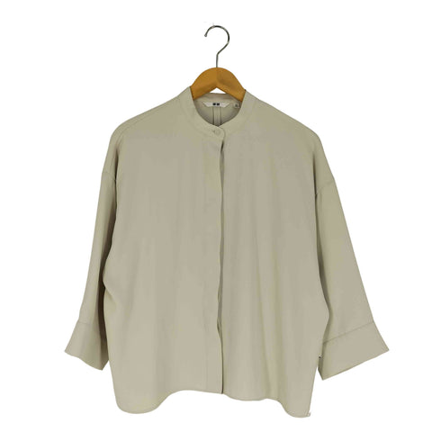 ユニクロ UNIQLO ドレープブラウス 7分袖 レディース JPN:M