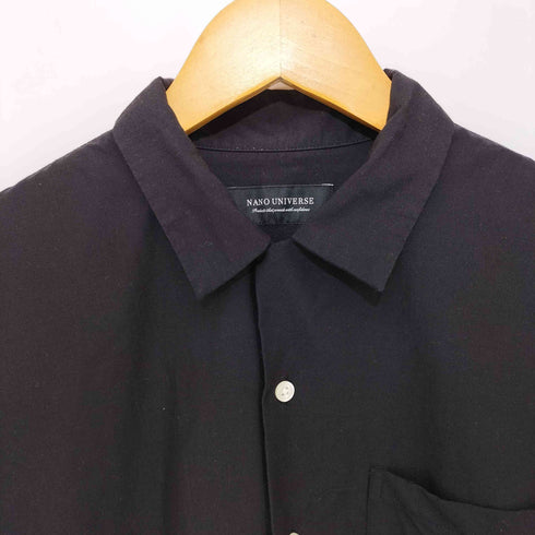 ナノユニバース NANO universe レーヨン混 S/S オープンカラーシャツ メンズ JPN:M