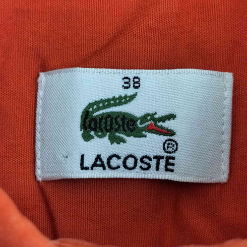 ラコステ LACOSTE ワニ刺繍 スナップボタン 半袖シャツ レディース JPN:38