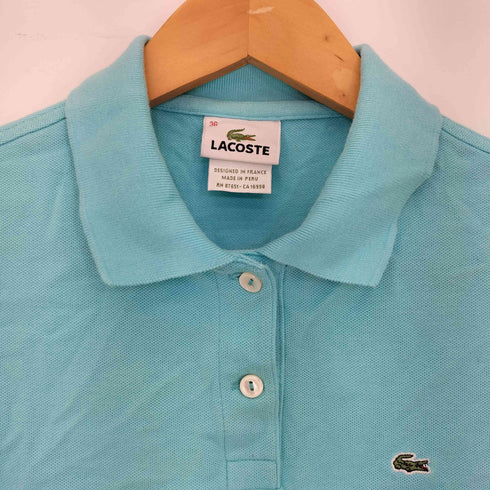 ラコステ LACOSTE ワニ刺繍 鹿の子ポロシャツ レディース JPN:36