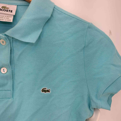 ラコステ LACOSTE ワニ刺繍 鹿の子ポロシャツ レディース JPN:36