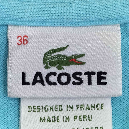 ラコステ LACOSTE ワニ刺繍 鹿の子ポロシャツ レディース JPN:36