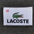 ラコステ LACOSTE ワニ刺繍 リブラインポロシャツ レディース JPN:38