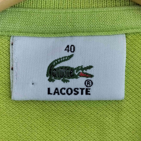 ラコステ LACOSTE ワニ刺繍 鹿の子ポロシャツ メンズ 40