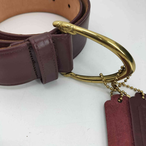 コーチ COACH レザーバックルベルト レディース SMALL