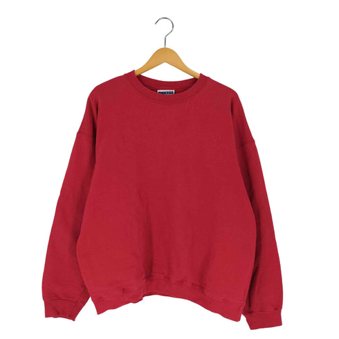 ヘインズ Hanes 90s 刺繍タグ コットンポリ クルーネックスウェット メンズ import:L