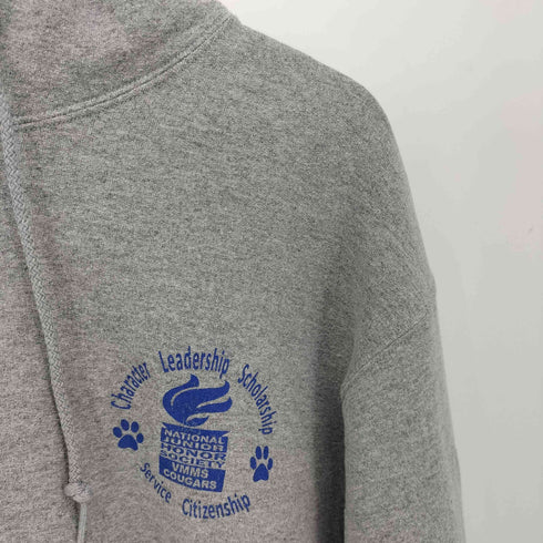 ジャージーズ JERZEES 00S 学生団体 両面プリント L/S プルオーバーパーカー メンズ LGG