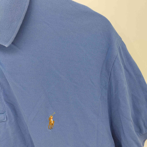 ポロバイラルフローレン Polo by RALPH LAUREN 90S ポニー刺繍 S/S 鹿の子 ポロシャツ メンズ import:L