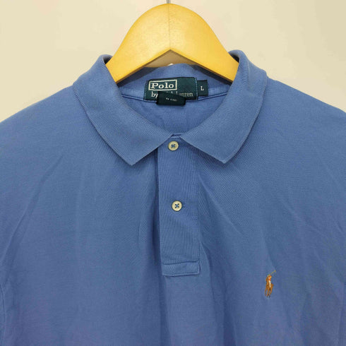 ポロバイラルフローレン Polo by RALPH LAUREN 90S ポニー刺繍 S/S 鹿の子 ポロシャツ メンズ import:L